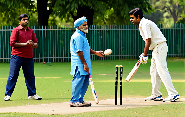 생활체육지도사와 지역 주민 건강 증진 - A community health program event in a local neighborhood in India, featuring people learning about h...