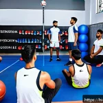 생활체육지도사 자격증 취득 가이드 - A professional lifestyle sports coach training session in an accredited Indian institute, showing a ...