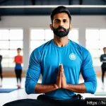 생활체육지도사 직무 능력 테스트 - A professional Indian male sports coach in his 30s, wearing athletic wear and a whistle around his n...