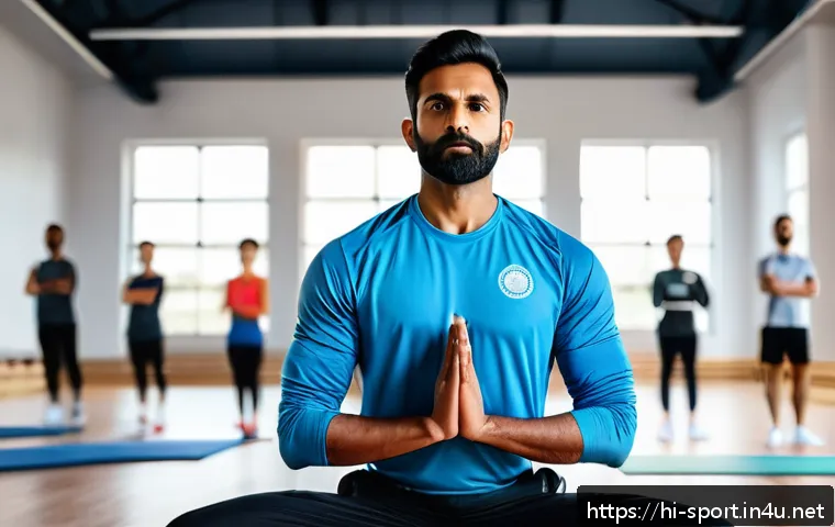 생활체육지도사 직무 능력 테스트 - A professional Indian male sports coach in his 30s, wearing athletic wear and a whistle around his n...
