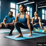 생활체육지도사와 운동 효과 분석 - A diverse group of Indian men and women in a modern gym setting, each wearing comfortable workout cl...